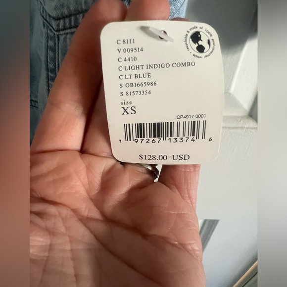 NWT Free people Jenny denim tunic dress - Picture 7 of 9